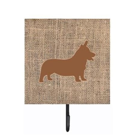 Carolines Treasures Corgi Burlap and Brown Leash Or Key Holder BB1069-BL-BN-SH4